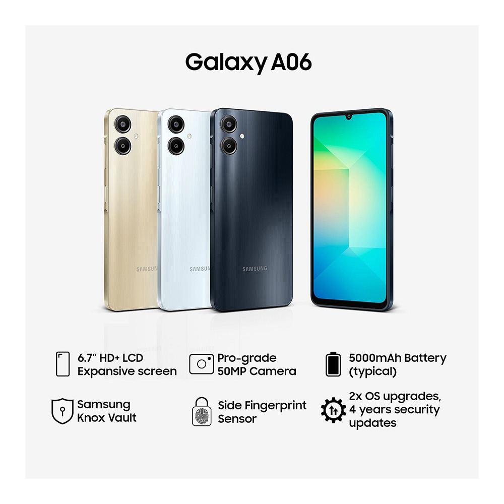 كاميرا Samsung Galaxy A06 من وفراكس باعلى كاش باك